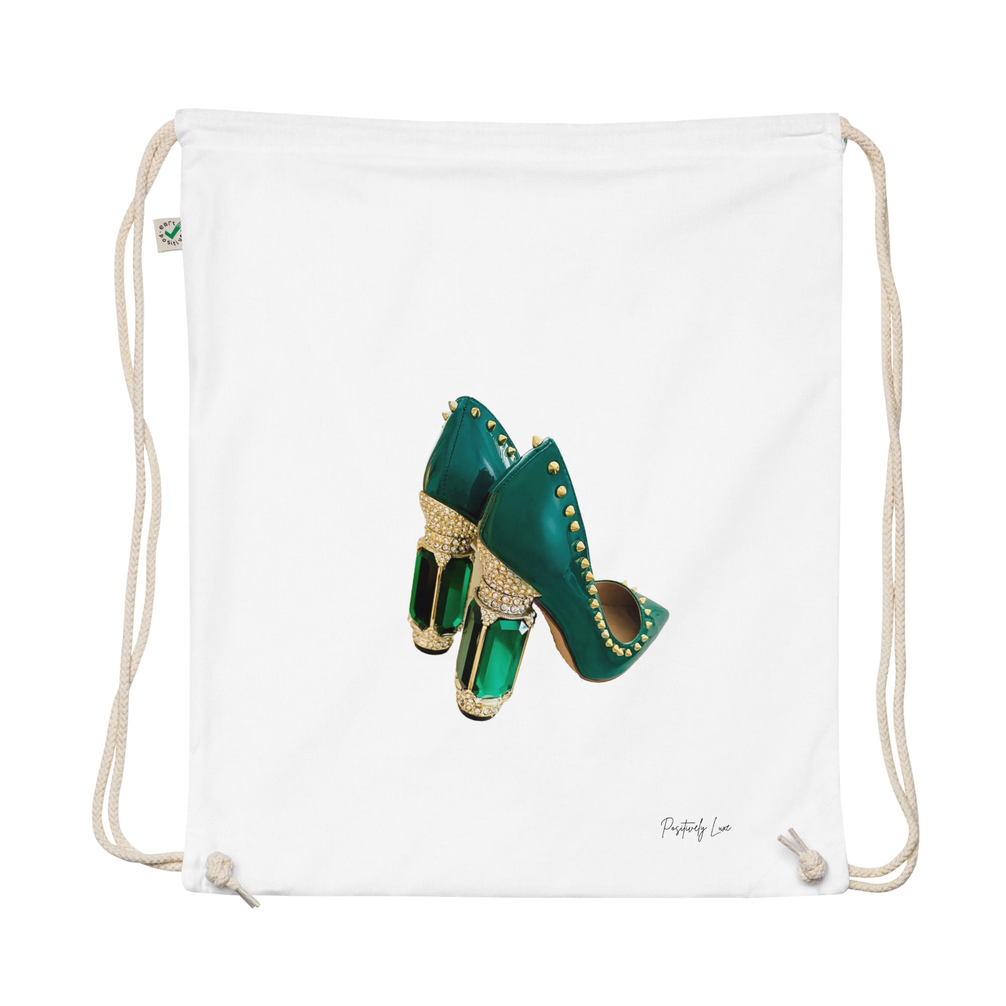 Green Girl Cotton Drawstring Bag Handbag Storage Dust Bag Green Girl Cotton Drawstring Bag Handbag Storage Dust Bag