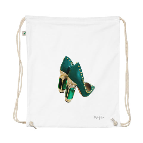 Green Girl Cotton Drawstring Bag Handbag Storage Dust Bag Green Girl Cotton Drawstring Bag Handbag Storage Dust Bag