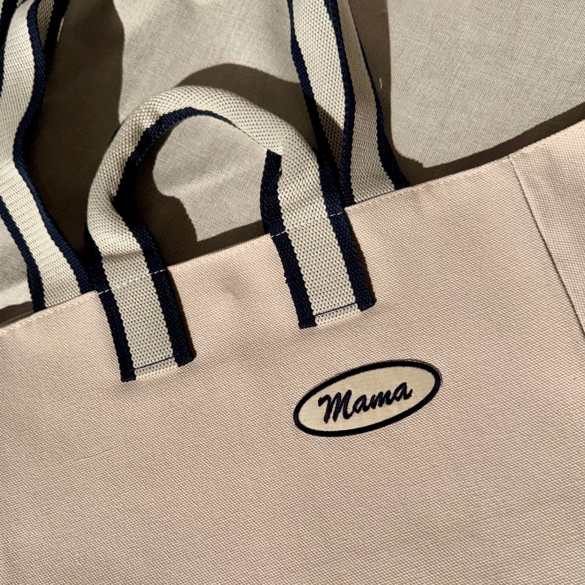 personalized mama canvas tote bag 